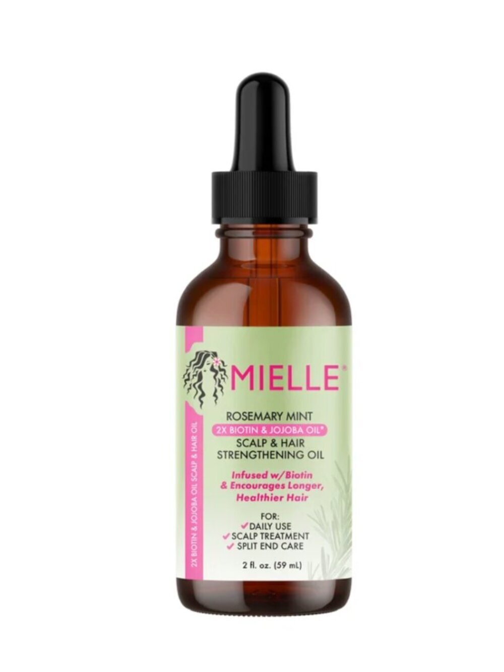 Mielle Rosemary Mint Scalp & Hair Strengthening Oil, 59 mL